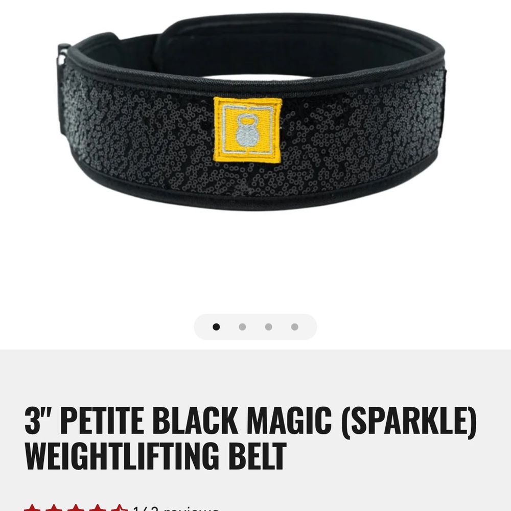2POOD Black Magic Sparkle Weightlifting Belt